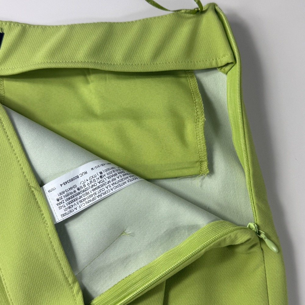 ZARA Skort Women Medium Green Mini Skirt Shorts Chic Minimalist Streetwear - Picture 8 of 9